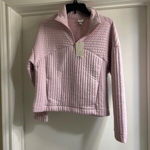 A New Day Pink Quilted Pullover